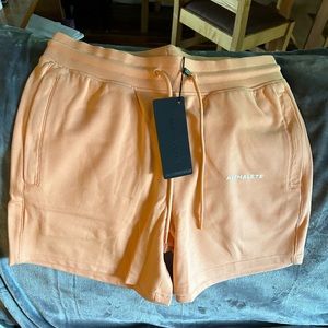 Alphalete Essential Core Shorts. Women’s size Large. NWT. Orange Frost colour.